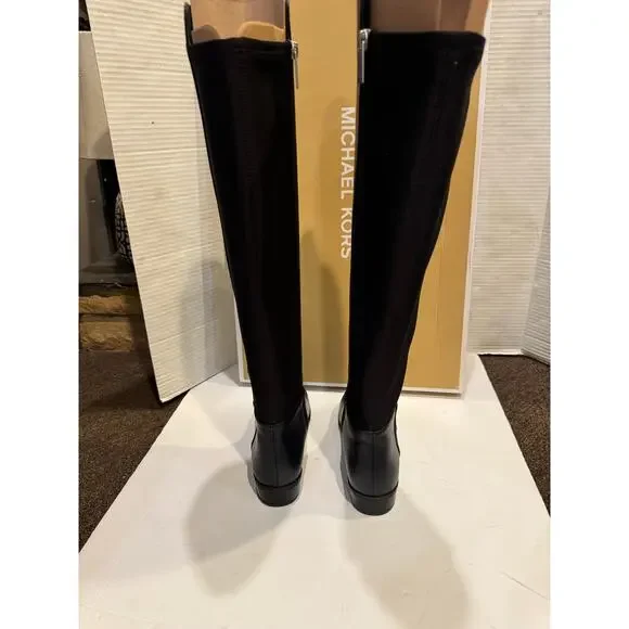 Michael Kors womens Bromley Flat Boot size 6 black knee- high boots - Picture 5 of 11